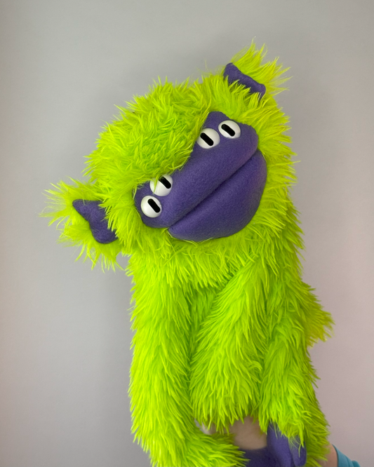 Cubebert-Lime Green & Purple